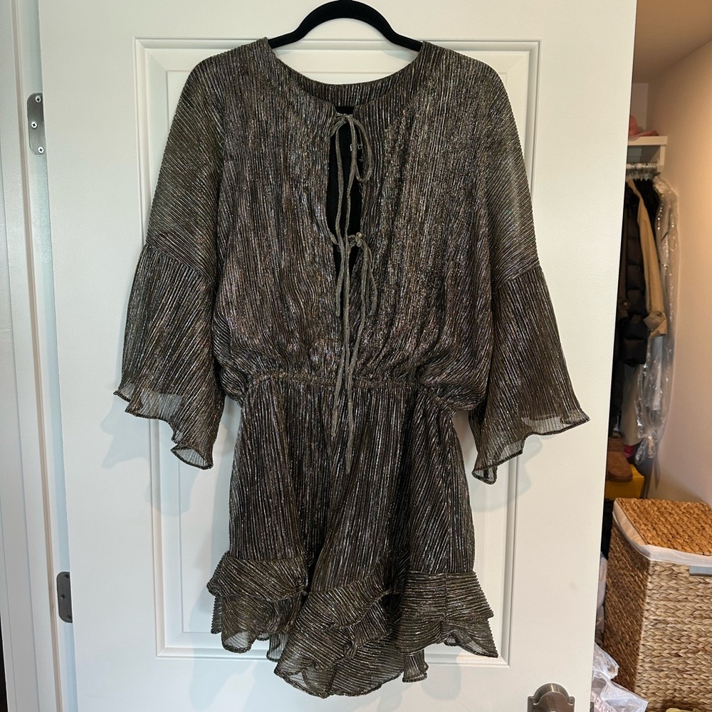 Elegant Black and Gold Dress